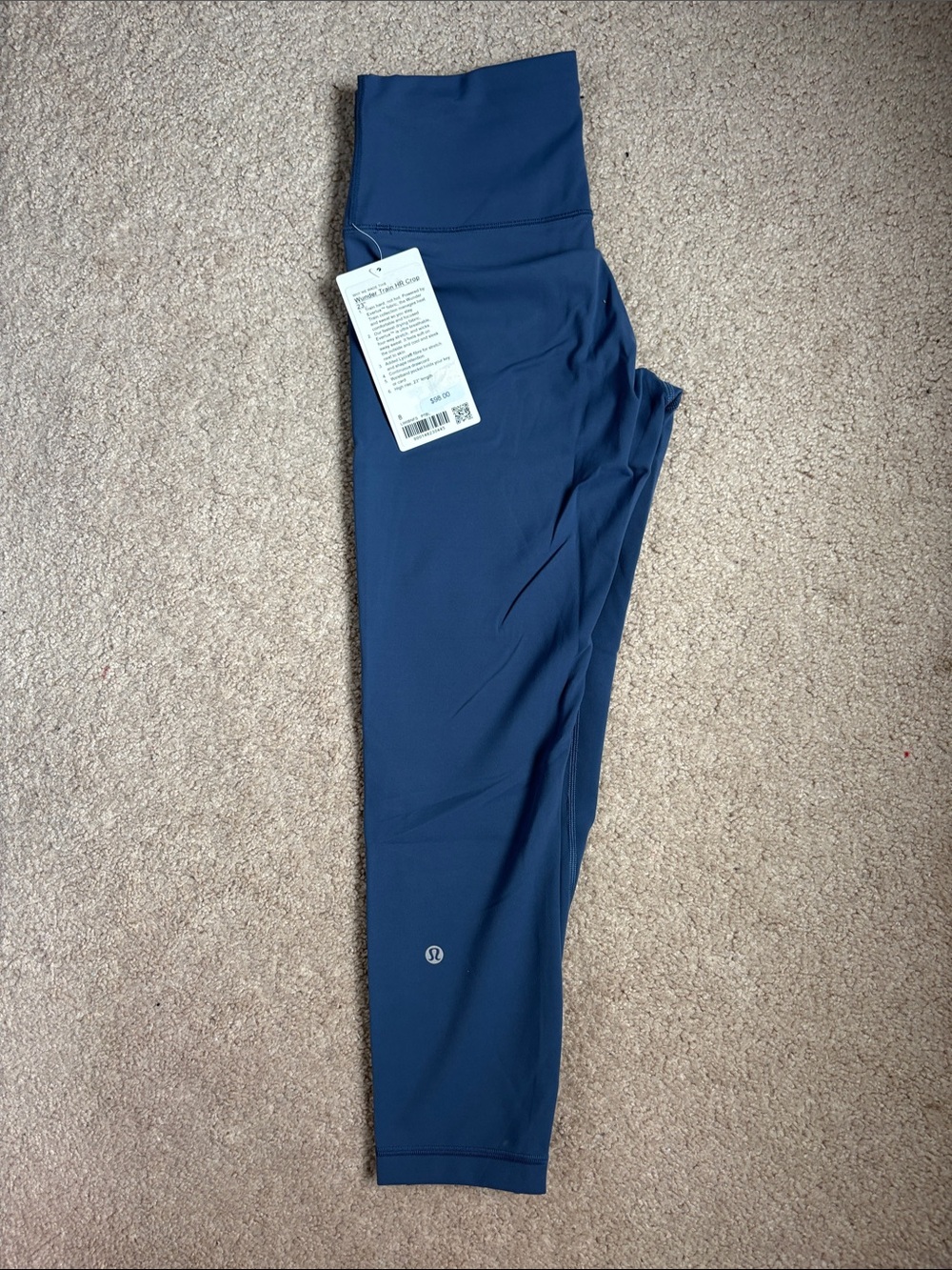 lululemon Wunder train 23” size 8' blue High-Rise Leggings